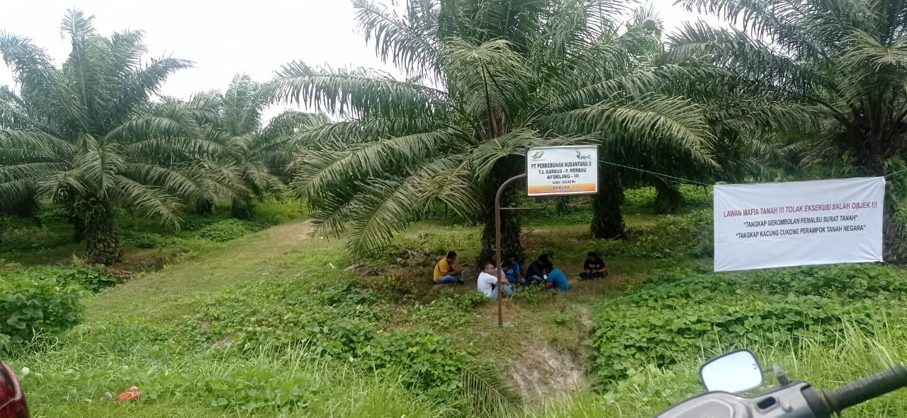 Gugatan Ekseskusi Dimenangkan Masyarakat, Halangi Eksekusi PTPN2 Hadir Dengan Pengamanan Asetnya