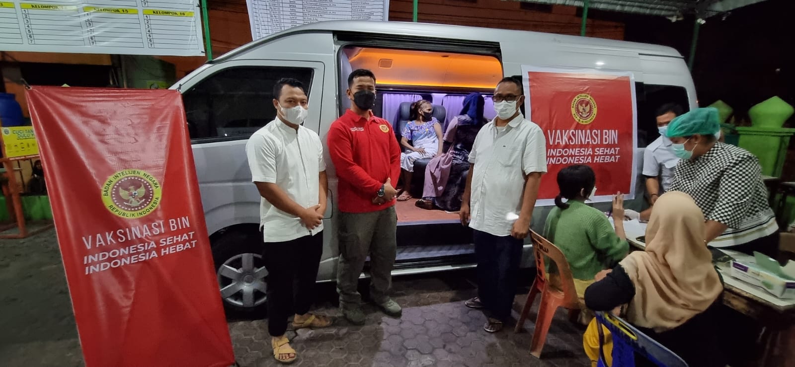 Binda Sumut Gelar Vaksinasi Malam Selepas Shalat Tarawih di Kota Medan