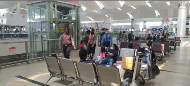 Polsek Kawasan Bandara Kualanamu Melaksanakan Patroli di Areal Bandara KNIA