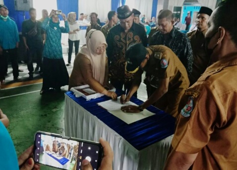 KADES TERPILIH GELAR SERTIJAB DI HAMPARAN PERAK