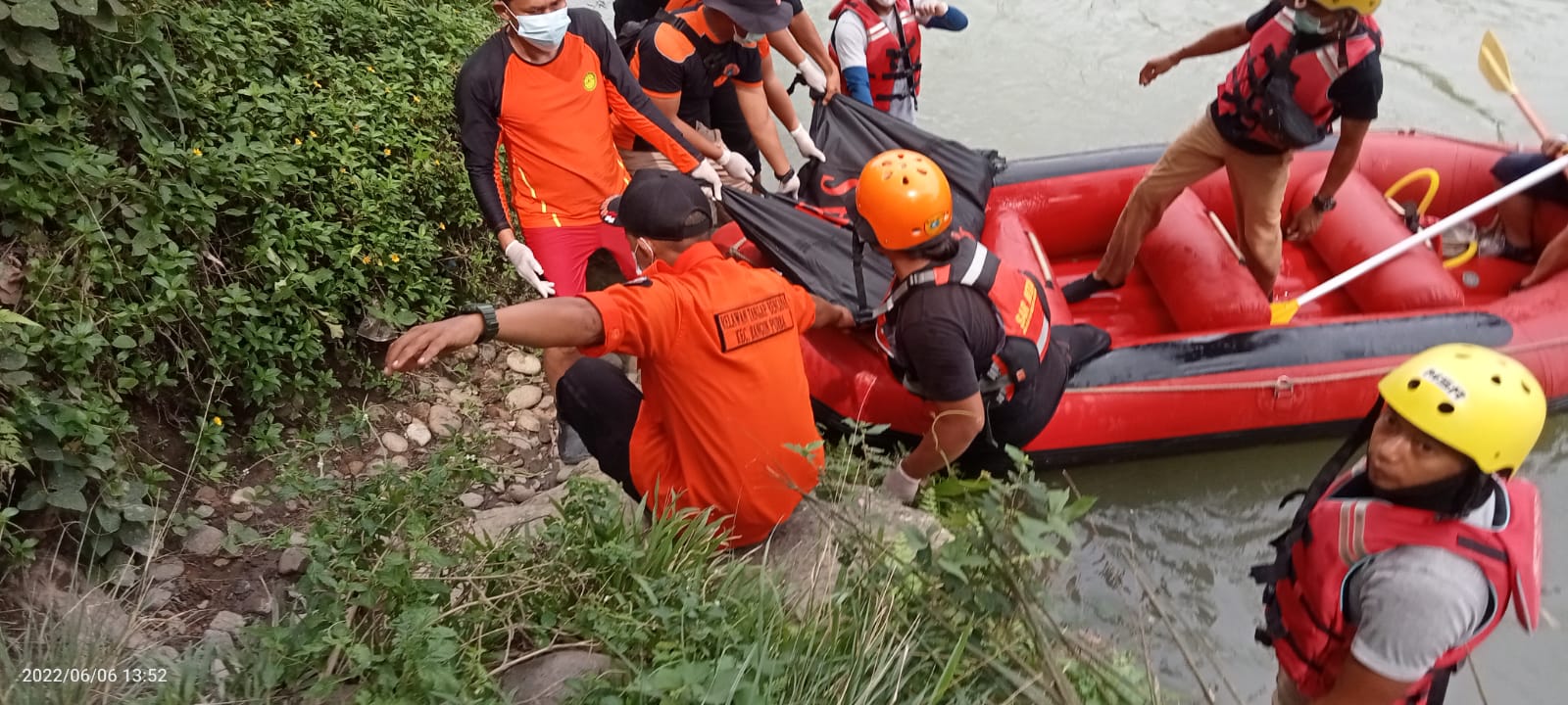 Pamit Untuk Pergi Mancing, Warga Galang Ditemukan Meninggal Dunia Dialirkan Sungai Ular