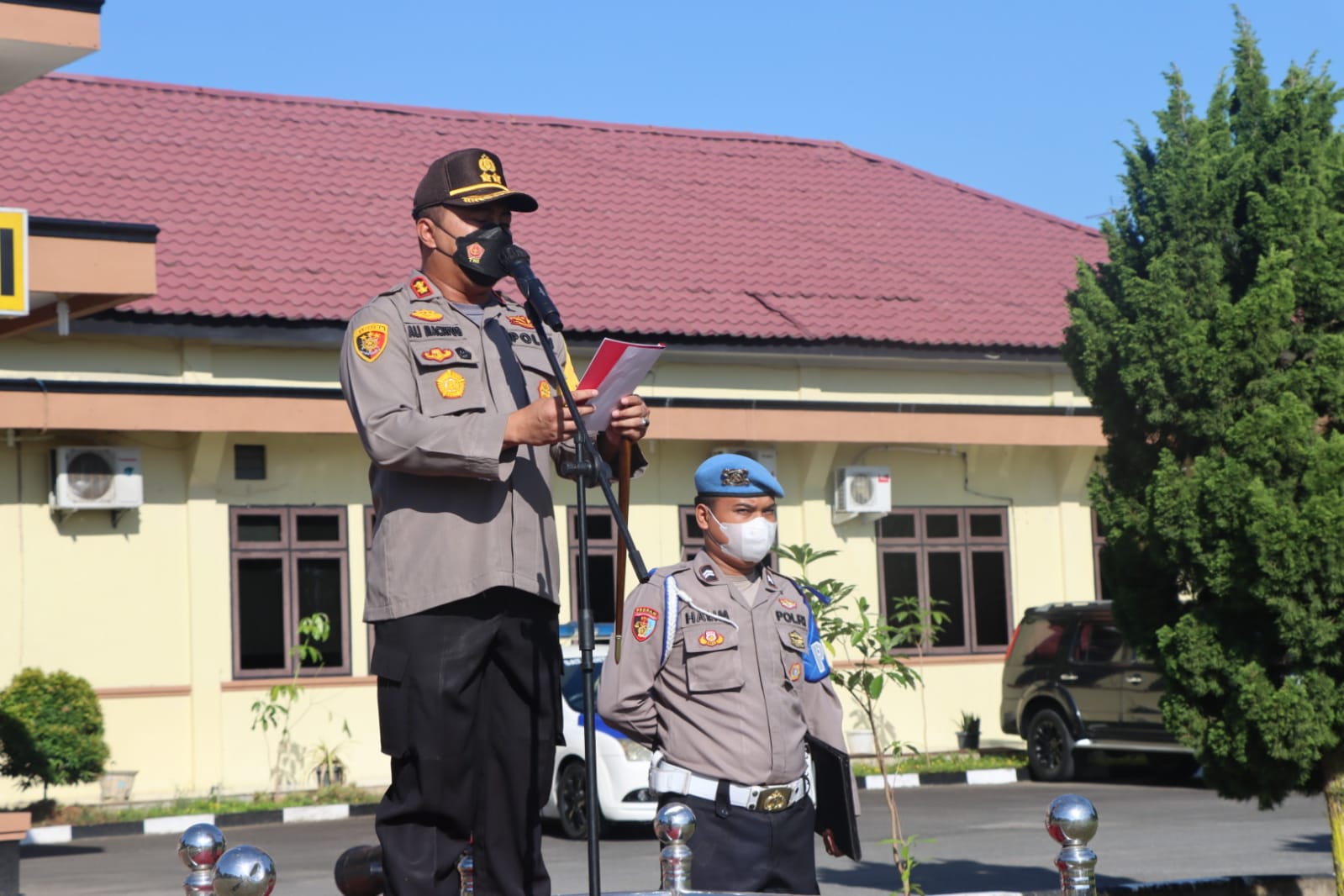 Operasi Patuh Toba 2022, Polres Serdang Bedagai Apel Gelar Pasukan 