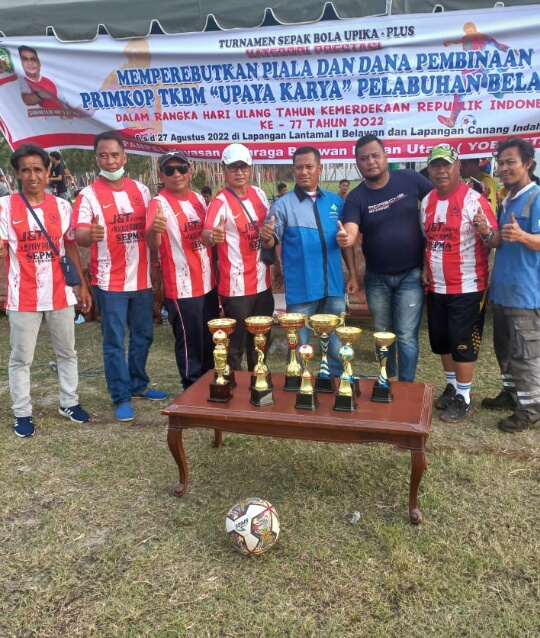 YOB Bersama TKBM Belawan Gelar Turnamen Sepak Bola.