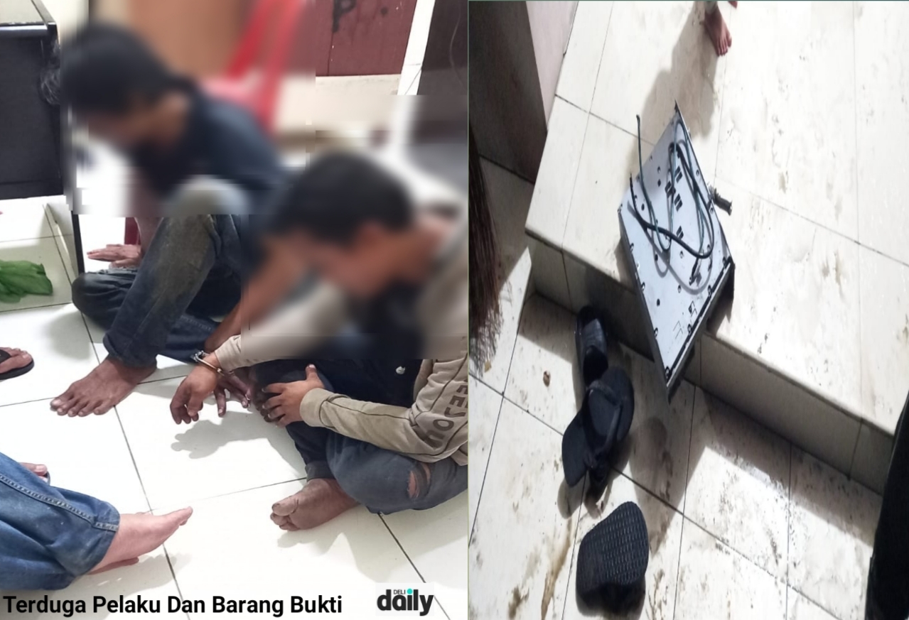 Ketangkul Saat Bongkar Tower XL Axiata, 2 Pelaku Diboyong Ke Polsek Batang Kuis