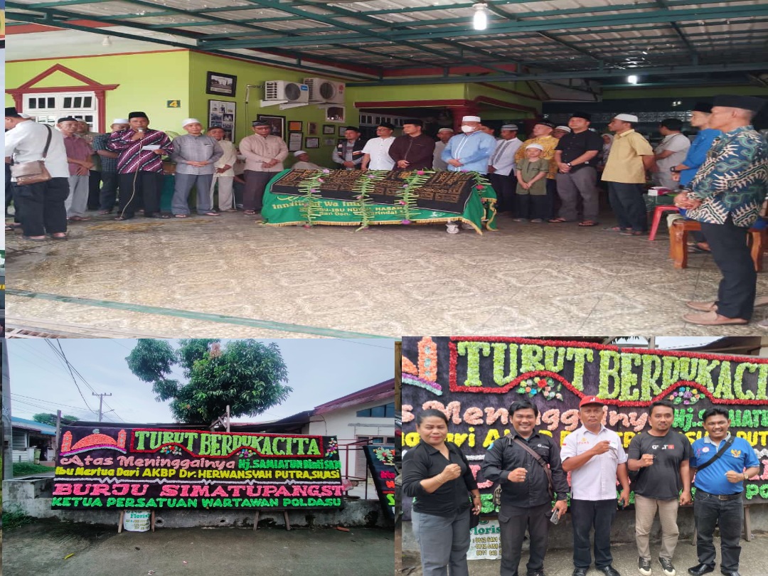 Mertua Kasubbid Penmas Polda Sumut Meninggal, Pengurus PWPSU Melayat Ke Rumah Duka Sampaikan Ucapan Turut Berdukacita