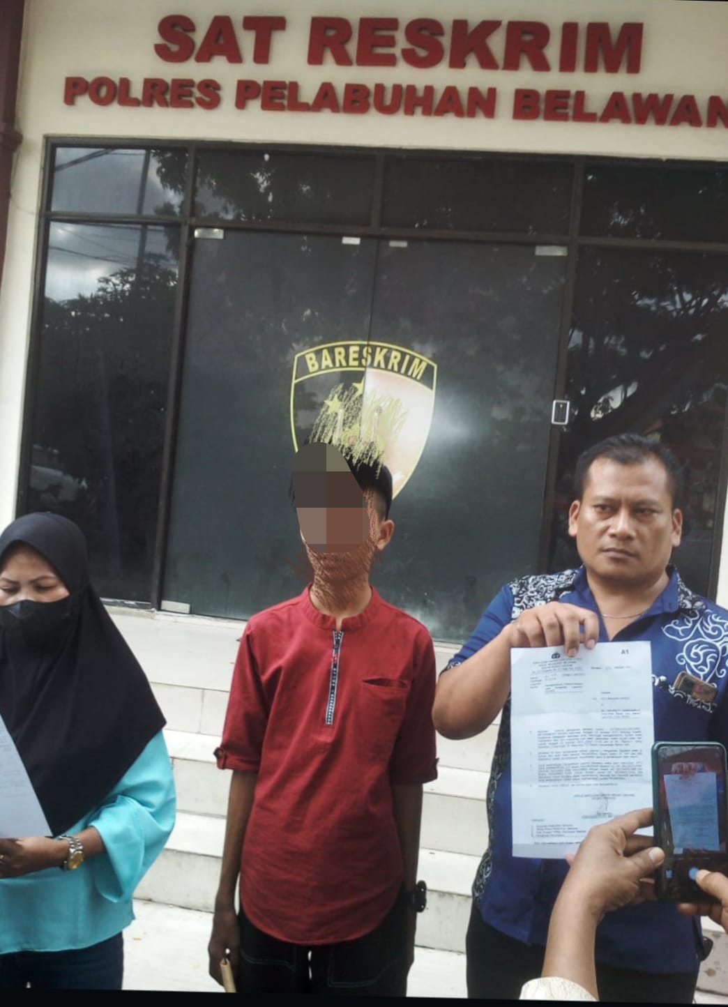 Orang Tua Korban Meminta Kepada Kapolres, Agar Pelaku Di Proses Secara Hukum