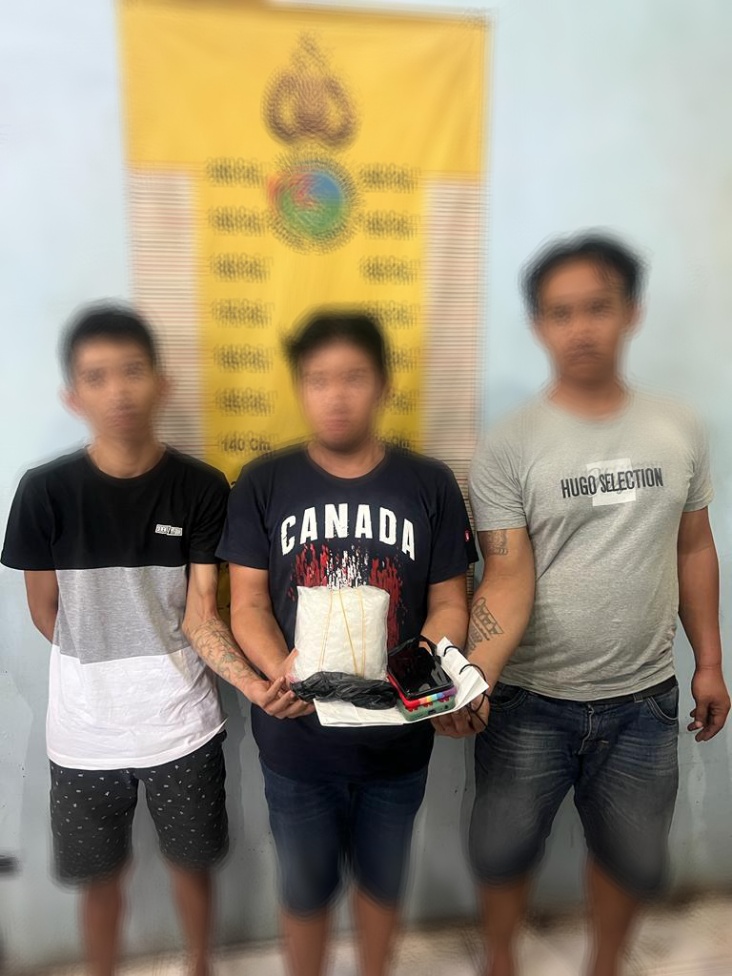 Tiga Pelaku Peredaran Narkotika Jenis Sabu Dibekuk Satnarkoba Polres Sergai