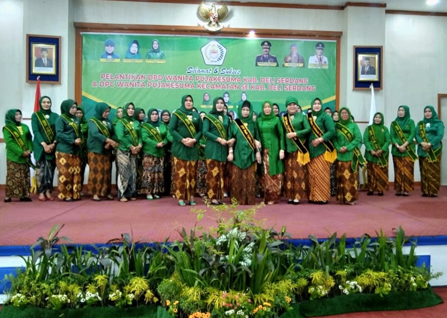 Sah..!! Aty  Sugiati Dilantik Sebagai Ketua DPD Wanita Pujakesuma Kab. Deli Serdang Periode 2022-2026