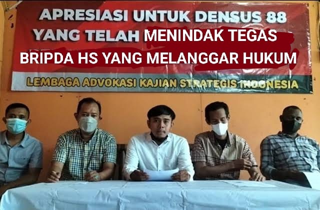 Publik Mengapresiasi Densus 88 Menindak Bripda HS Yang Melanggar Hukum