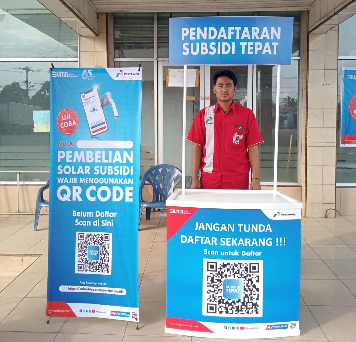 SPBU 14206157 Rampah Kiri Sergai Uji Coba Implementasi BBM Bio Solar Menggunakan QR Code