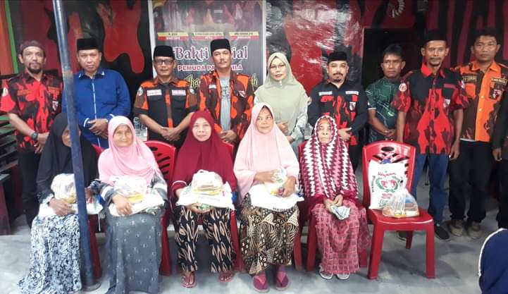 Jelang Ramadhan, Ranting PP Dalu Sepuluh A Bersama PAC PP Tanjung Morawa Adakan Bhakti Sosial