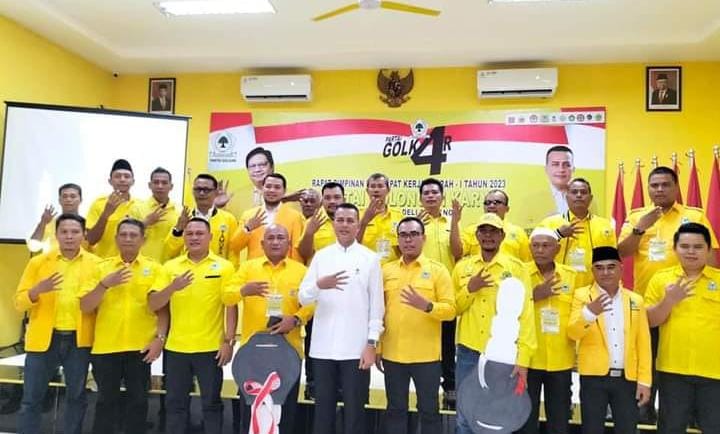 DPD Partai Golkar Kabupaten Deli Serdang Adakan Rapimda Dan Rakerda, Target 10 Kursi