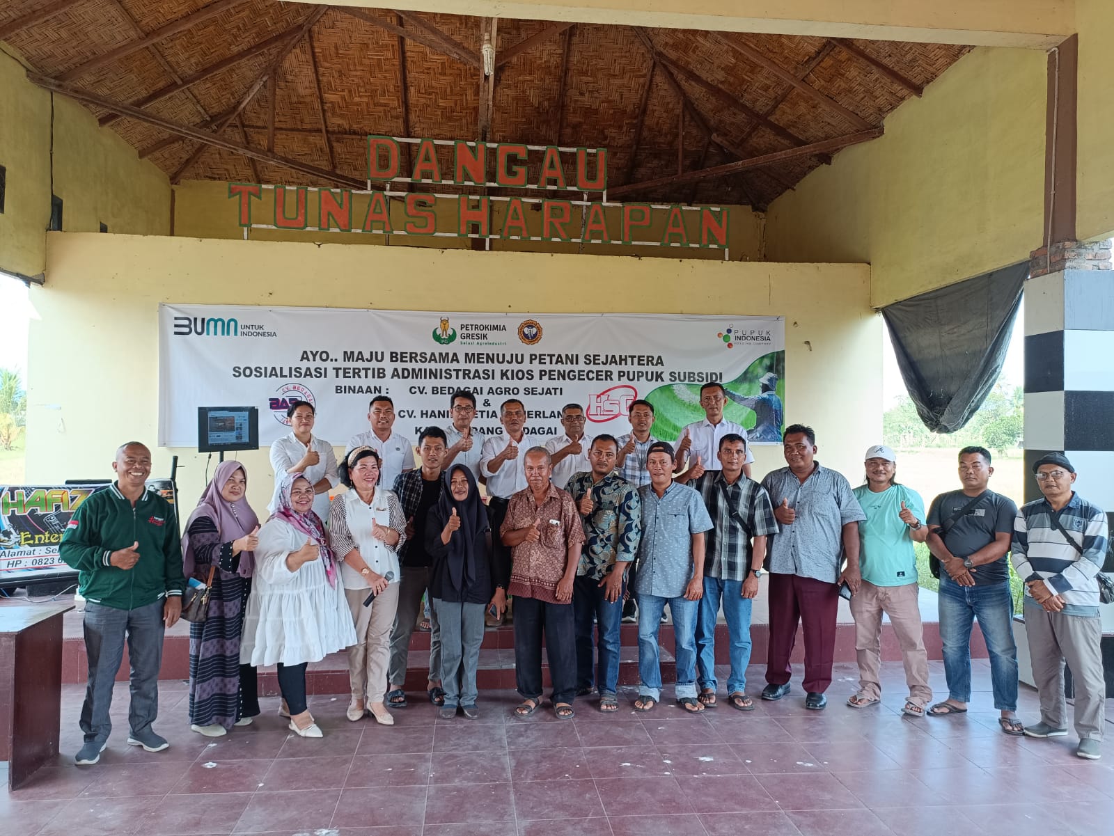 CV BAS Dan CV HSC Sosialisasi Tertib Administrasi Kios Pengecer Pupuk Subsidi Binaan di Sergai