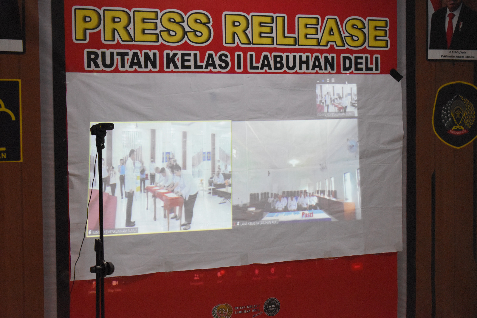 Rutan Kelas I Labuhan Deli Laksanakan Penandatanganan Komitmen Pencegahan Korupsi Secara Virtual