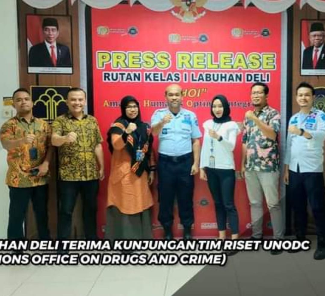 Rutan Labuhan Deli Terima Kunjungan Tim Riset UNODC