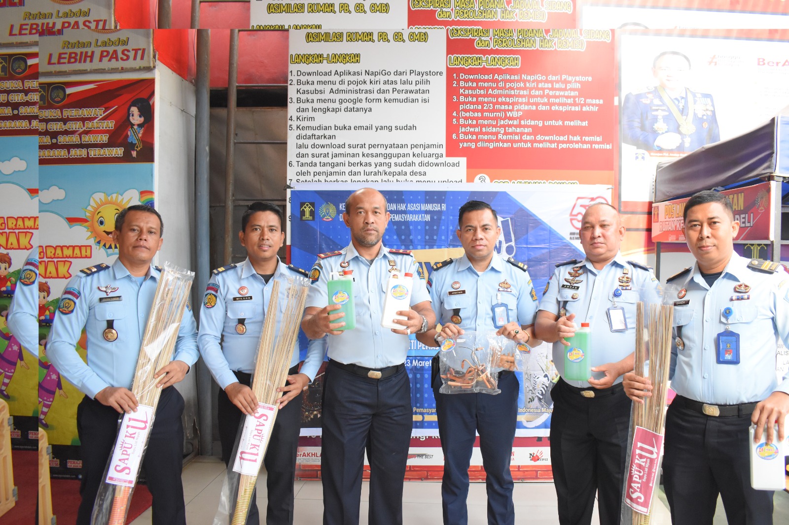 Di Acara ONE DAY ONE PRISON PRODUCK, Rutan Kelas I Labuhan Deli Kemenkumham Sumut Jajakan Hasil Produk Warga Binaan