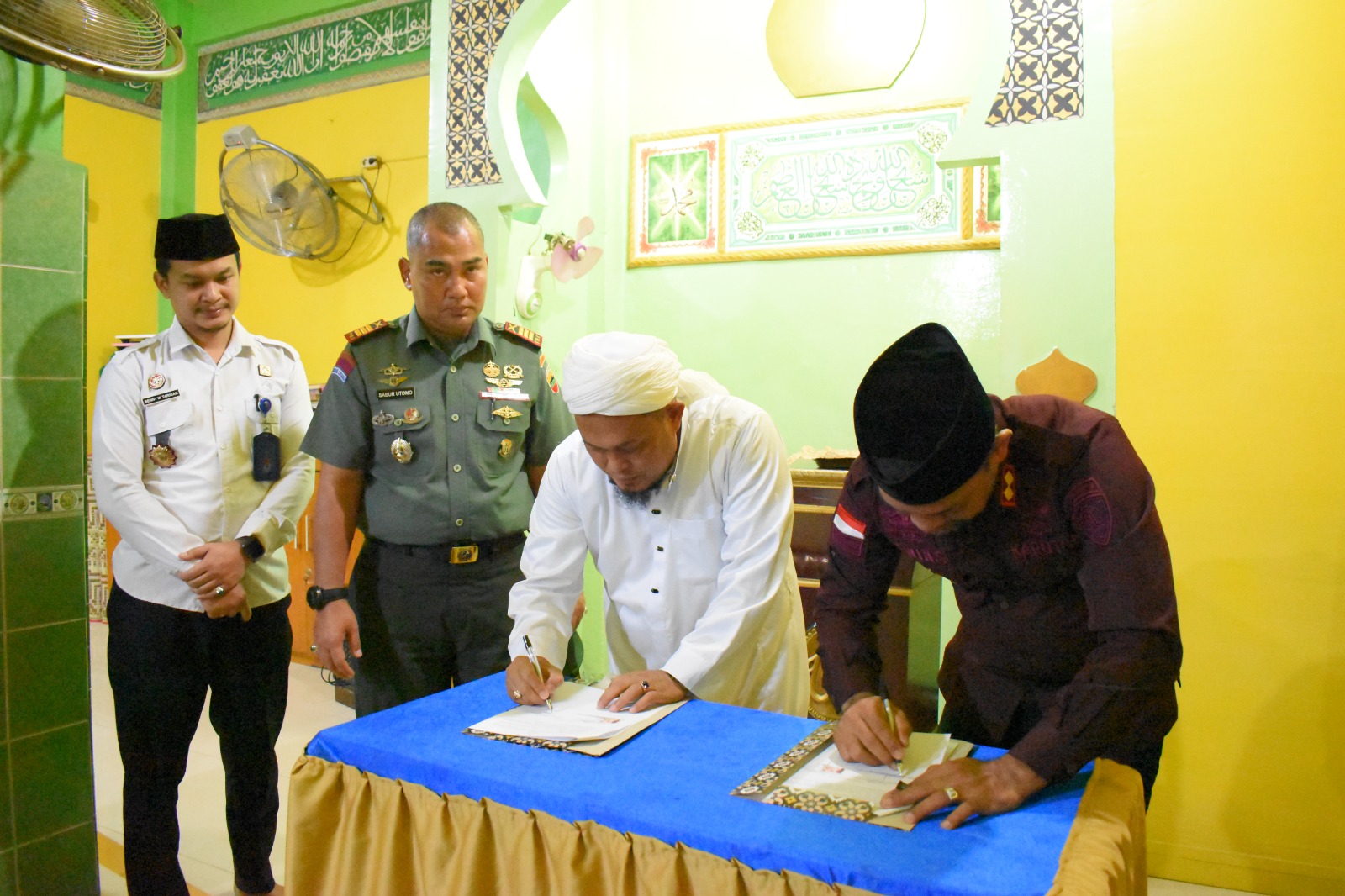 Rutan Kelas I Labuhan Deli Laksanakan Perjanjian Kerjasama Pendidikan Islam Dan Dakwah AL Fatih