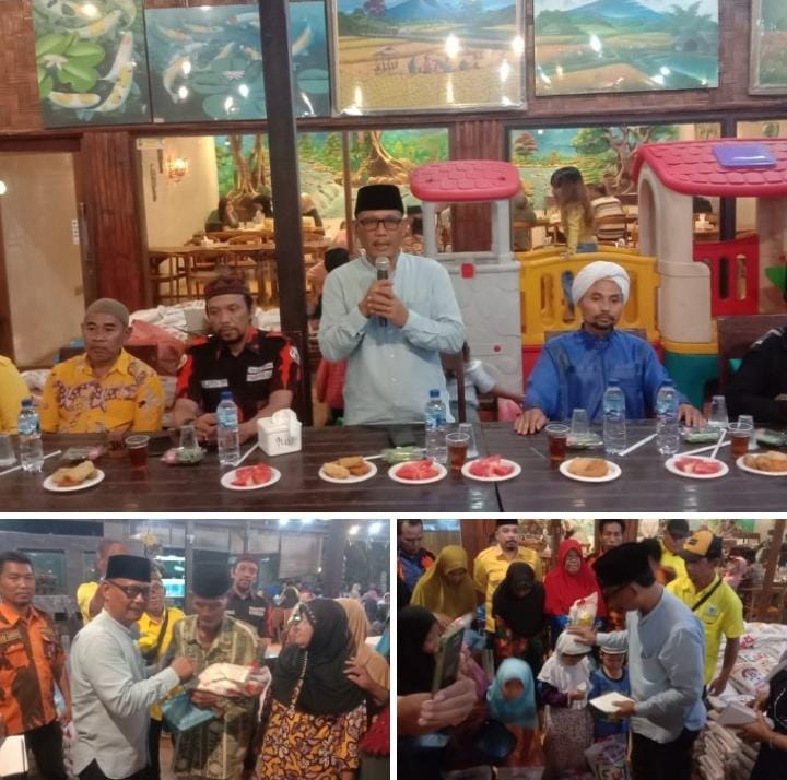 PAC PP TM Beserta PK Golkar Tanjung Morawa Gelar BukBer Sekaligus Menyantuni Anak Yatim dan Kaum Dhuafa