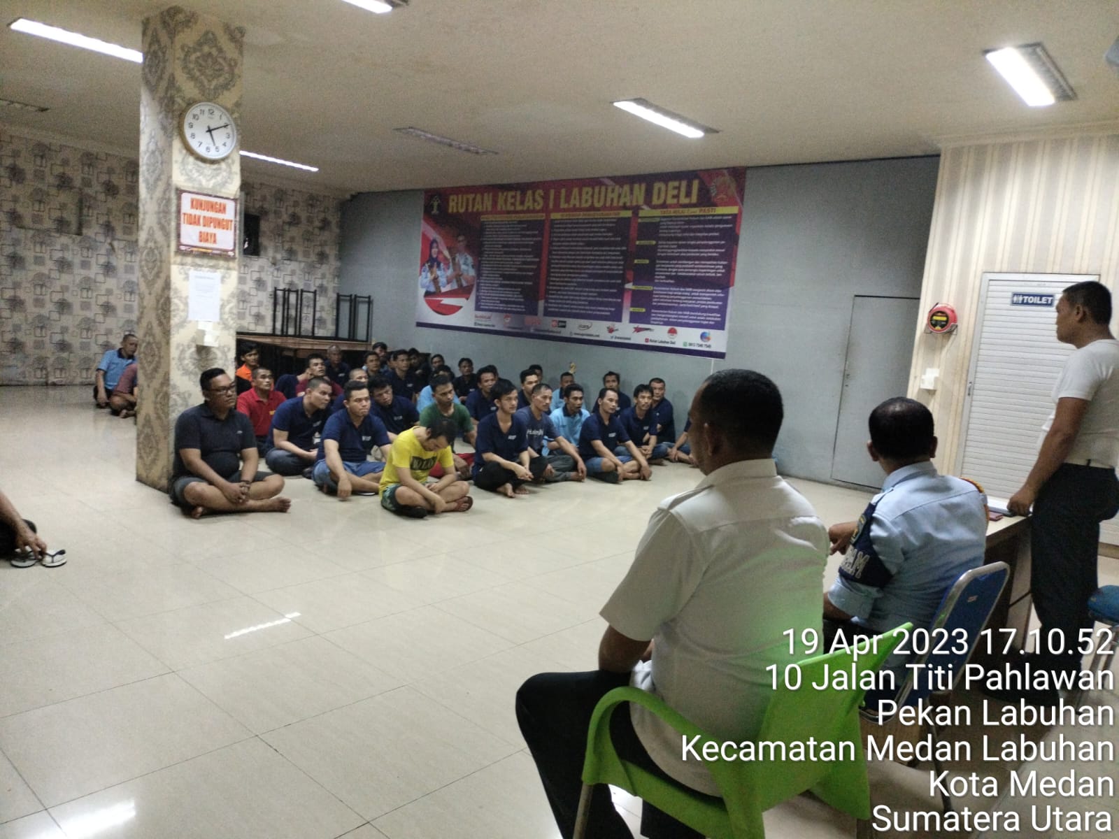 Sambut Datangnya Hari Raya Idul Fitri 1444 H, Ka. KPR Rutan Labuhan Deli Beri Pengarahan Ke Seluruh Palkam