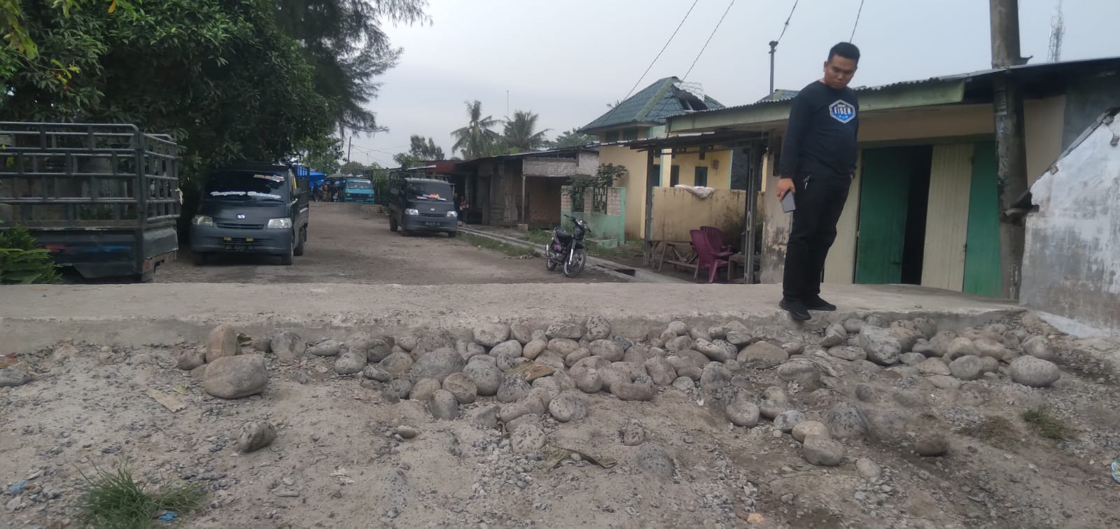Jembatan Parit Yang Terletak di Desa Pekan Sialang Buah Diduga di Kerjakan Asal Jadi