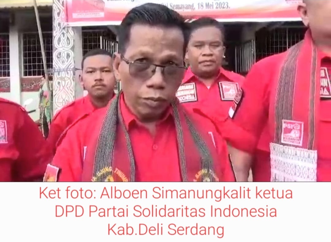 Alboen Simanungkalit Resmi Jabat Ketua DPC PSI Kecamatan Sunggal Dan Caleg PSI