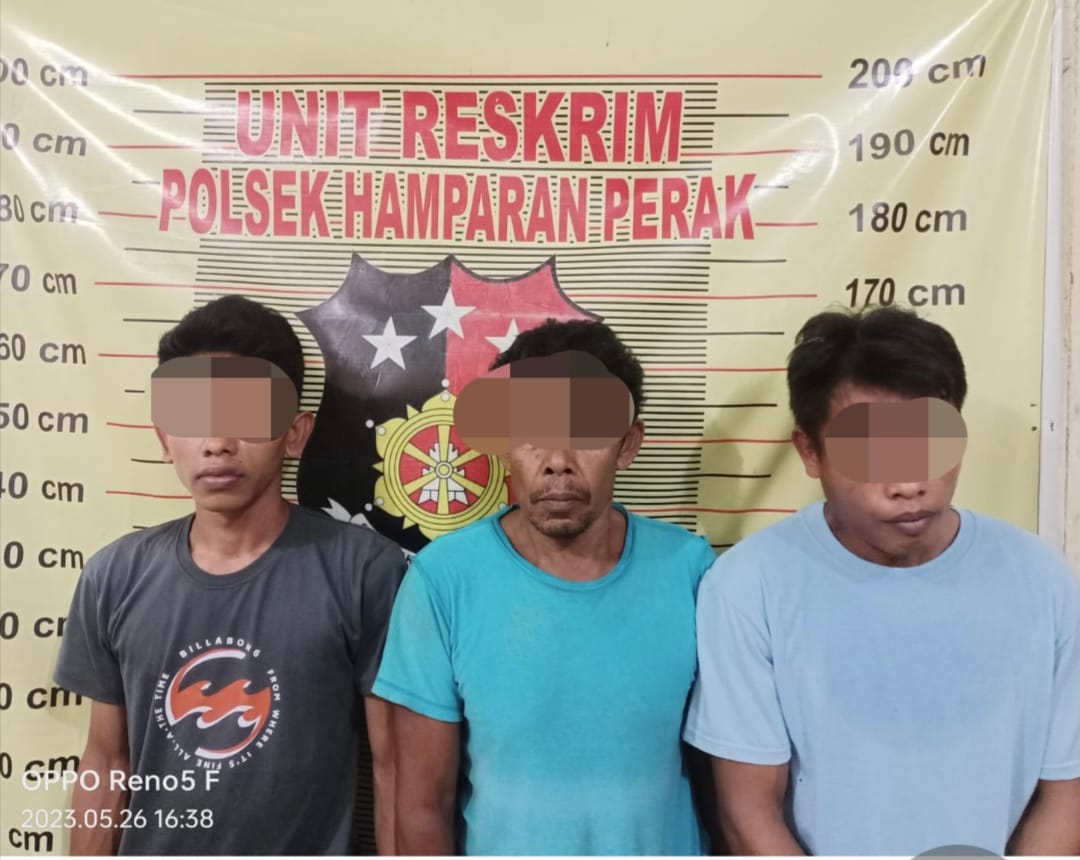 Team Reskrim Polsek Hamparan Perak Berhasil Sikat 3 Pelaku Pencurian