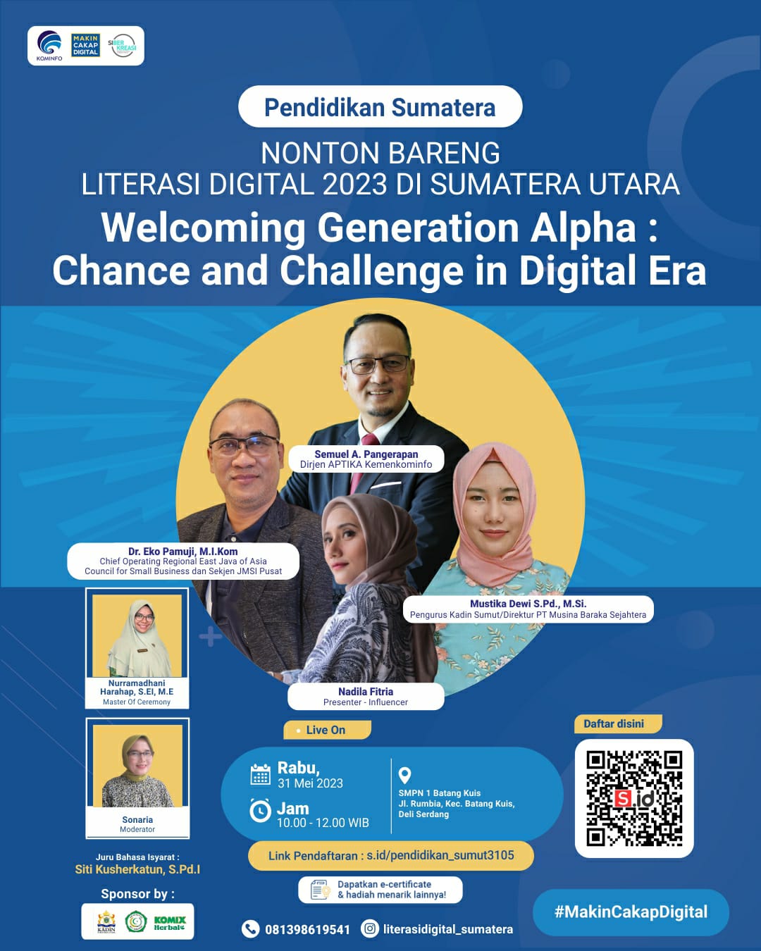 Literasi Digital di SMP dan SMA Deli Serdang, Chance and Challenge Gen Alpha in Digital Era