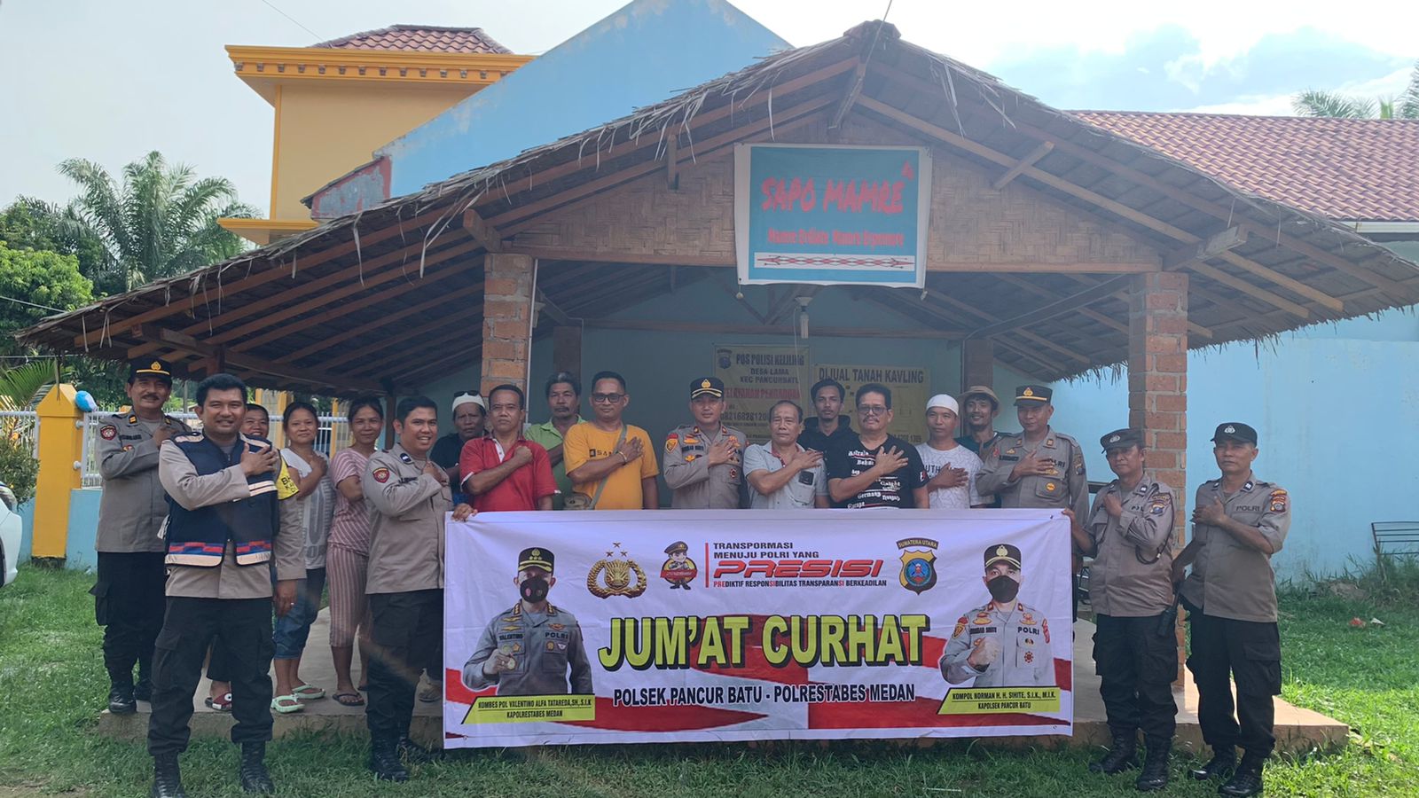 Jumat Curhat, Kapolsek Pancur Batu Tampung Curhatan Warga