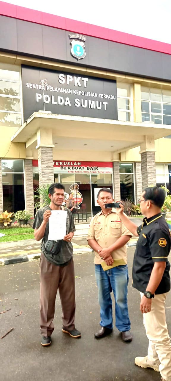 Ketua DPD SPRI Provinsi Sumut Burju Simatupang ST.SH Lakukan Pendampingan Driver Ojol Korban Penipuan Dan Penggelapan