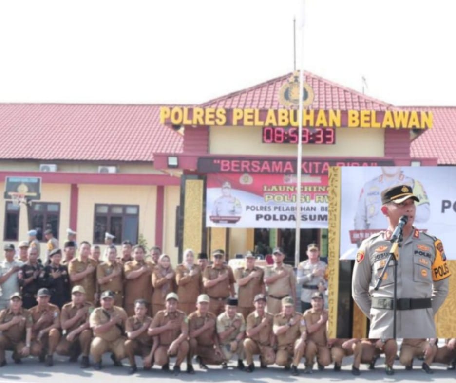 Kapolres Pelabuhan Belawan Launching Polisi RW