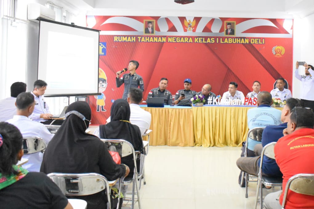Direktorat Keamanan Dan Ketertiban Ditjenpas Lakukan Sosialisasi Layanan Pengaduan Di Rutan Kelas I Labuhan Deli