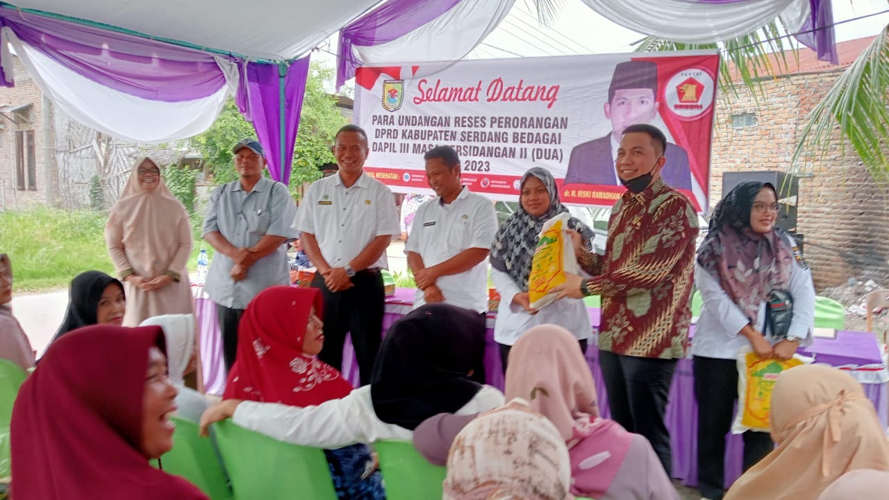 Anggota DPRD Sergai dr. Riski Ramadan Hasibuan Adakan Reses Masa Persidangan Dua