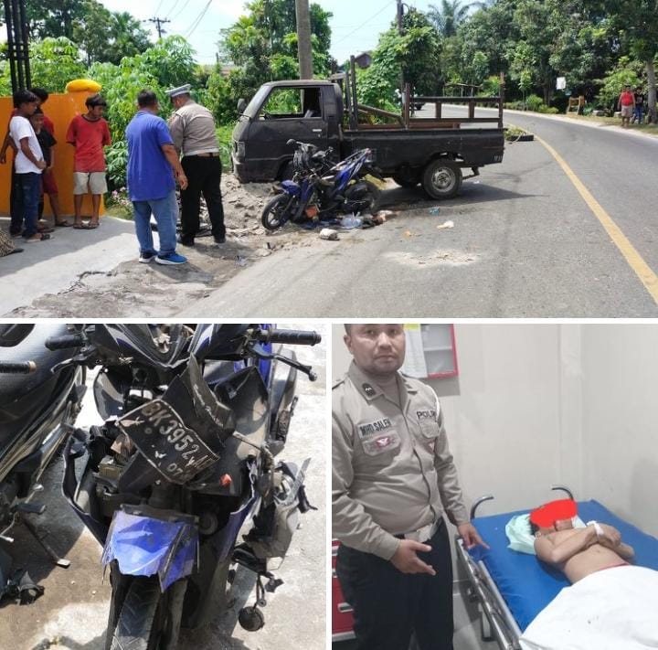 Lakalantas Mitsubishi L300 Vs Honda Vario, 1 Korban Tewas 2 Luka Berat