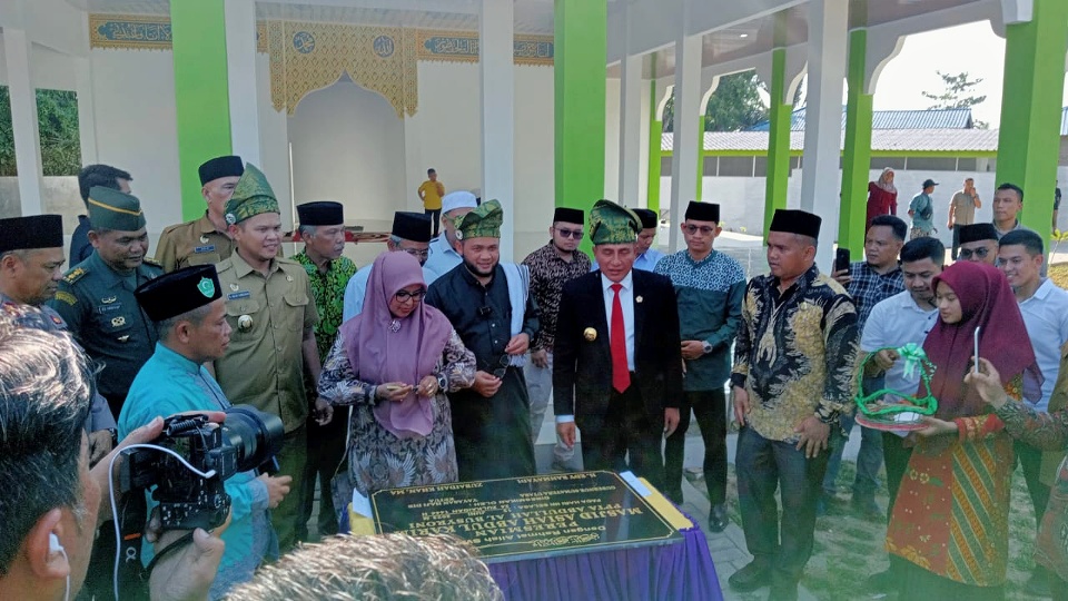 Ponpes Tahfidz Al-Qur’an Abdullah Al Busyroni Diresmikan, Dihadiri Gubsu Dan Wabup Sergai