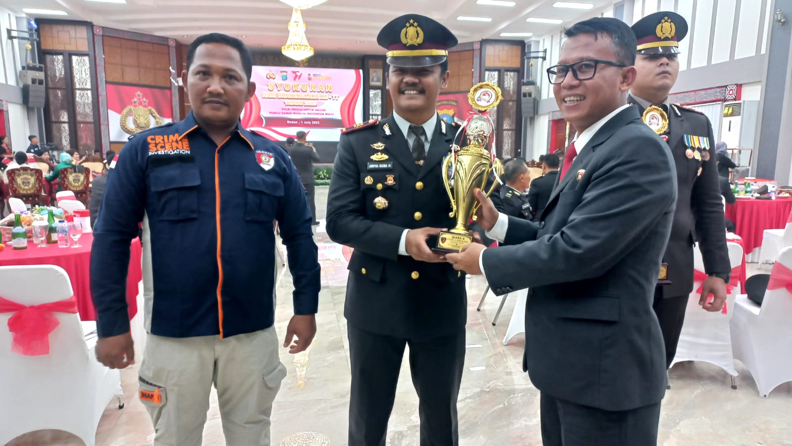 Gelaran Perlombaan Hari Bhayangkara Ke 77 Sejajaran Polda Sumut, Polres Tanah Karo Raih Juara 2 Olah TKP Dan Juara 3 Inovasi Pelayanan Satpas SIM