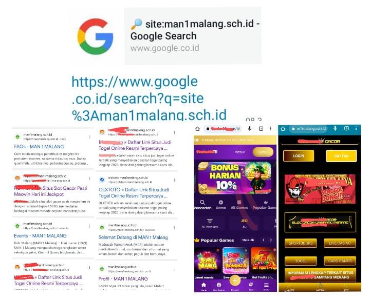 Oknum Internal Sekolah Diduga Terlibat Dengan Masuknya Kembali Situs Judi Online di Dalam Link MAN 1 Malang
