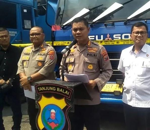 Polres Tanjungbalai Polda Sumut Ungkap Kasus Penyalahgunaan Pengangkutan BBM Tanpa Izin