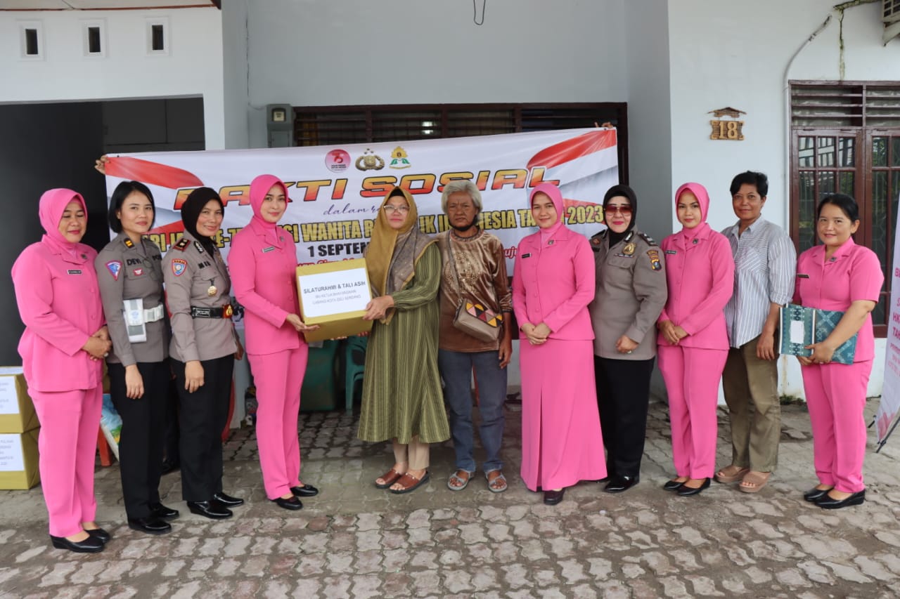 Sambut HUT Polwan Ke 75, Ibu Asuh Polwan, Pakor Polwan bersama Polwan Polresta Deli Serdang Kunjungi Purnawirawan Polwan