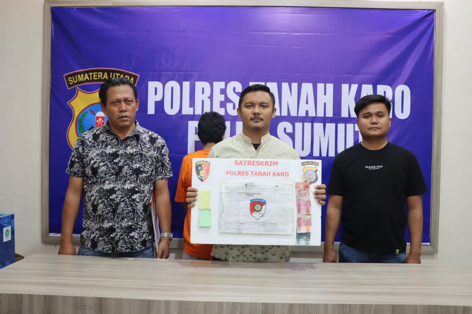 Satreskrim Polres Tanah Karo Amankan Pelaku Perjudian Jenis Tolam