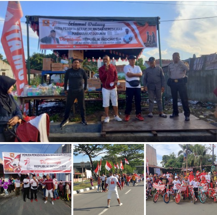 Warga Dusun IV Desa Buntu Bedimbar Gandeng Paian Purba SH Pemilik Duta Motor Group Menggelar Perayaan HUT RI Ke 78