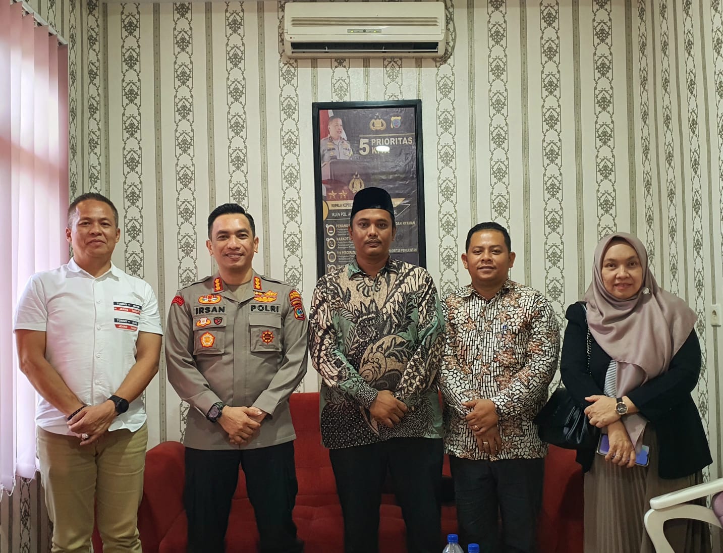 Kapolresta Deli Serdang terima Kunjungan Komisioner Bawaslu Kabupaten Deli Serdang Yang Baru