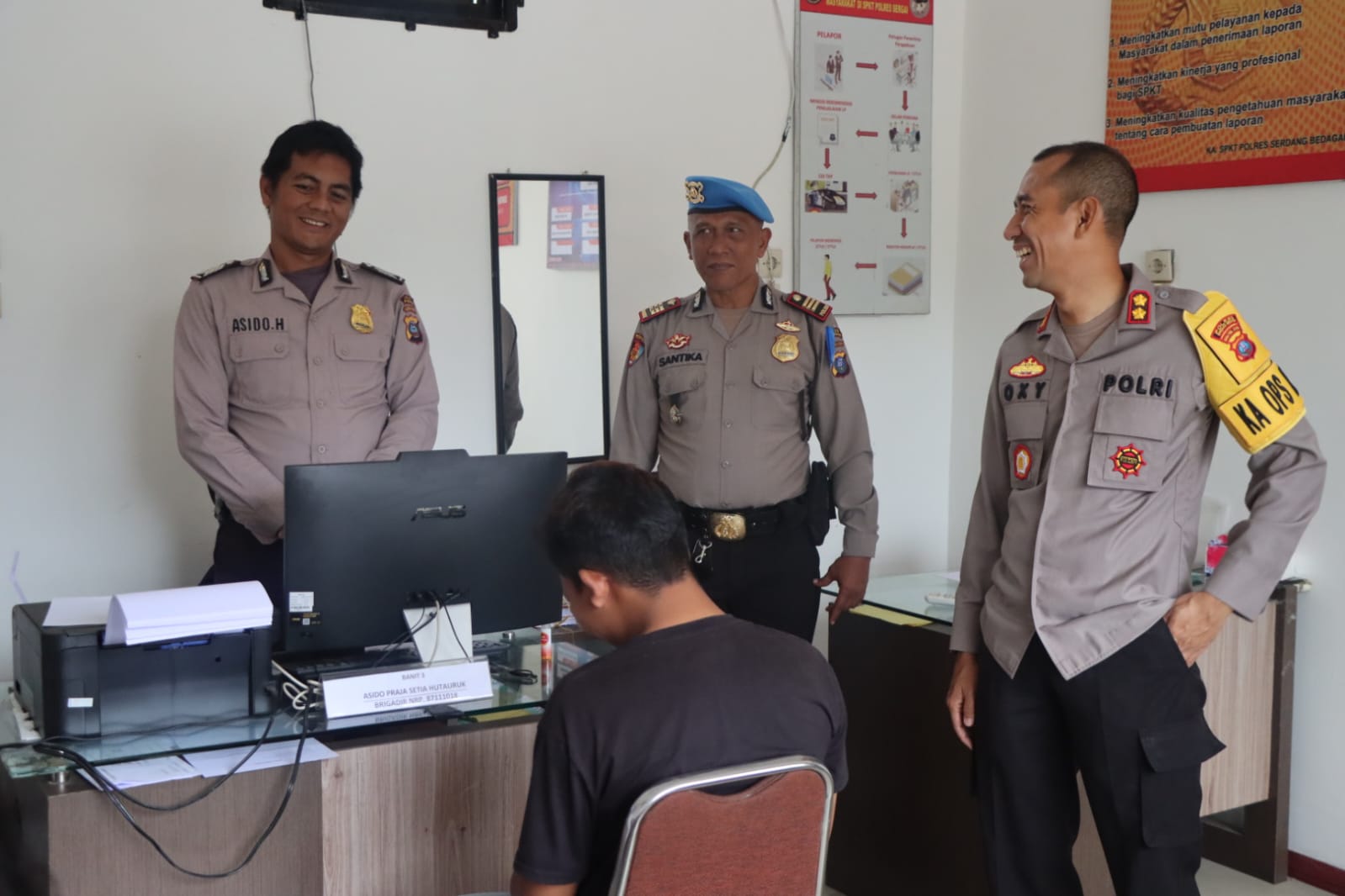 Kapolres Sergai Sidak Pelayanan Publik
