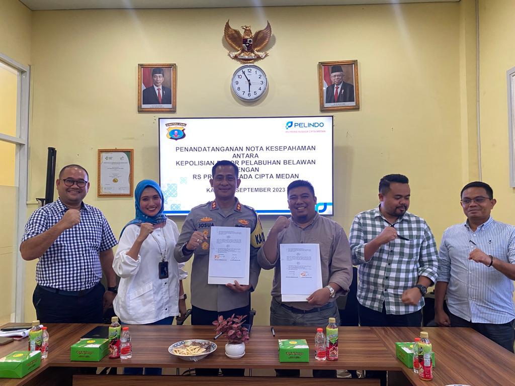 RS Prima Husada Cipta Medan dan Polres Pelabuhan Belawan Sinergis Satu Tujuan Melayani Masyarakat