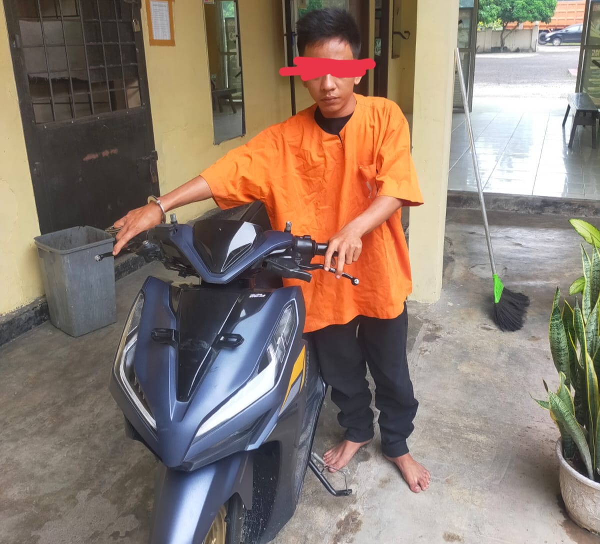 Terekam CCTV, Maling Vario di Dolok Masihul Berhasil Diciduk