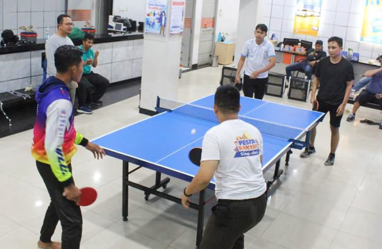 Semarakkan HUT BRI ke-128, BRI Kisaran Gelar Turnamen Tenis Meja Antar Pekerja