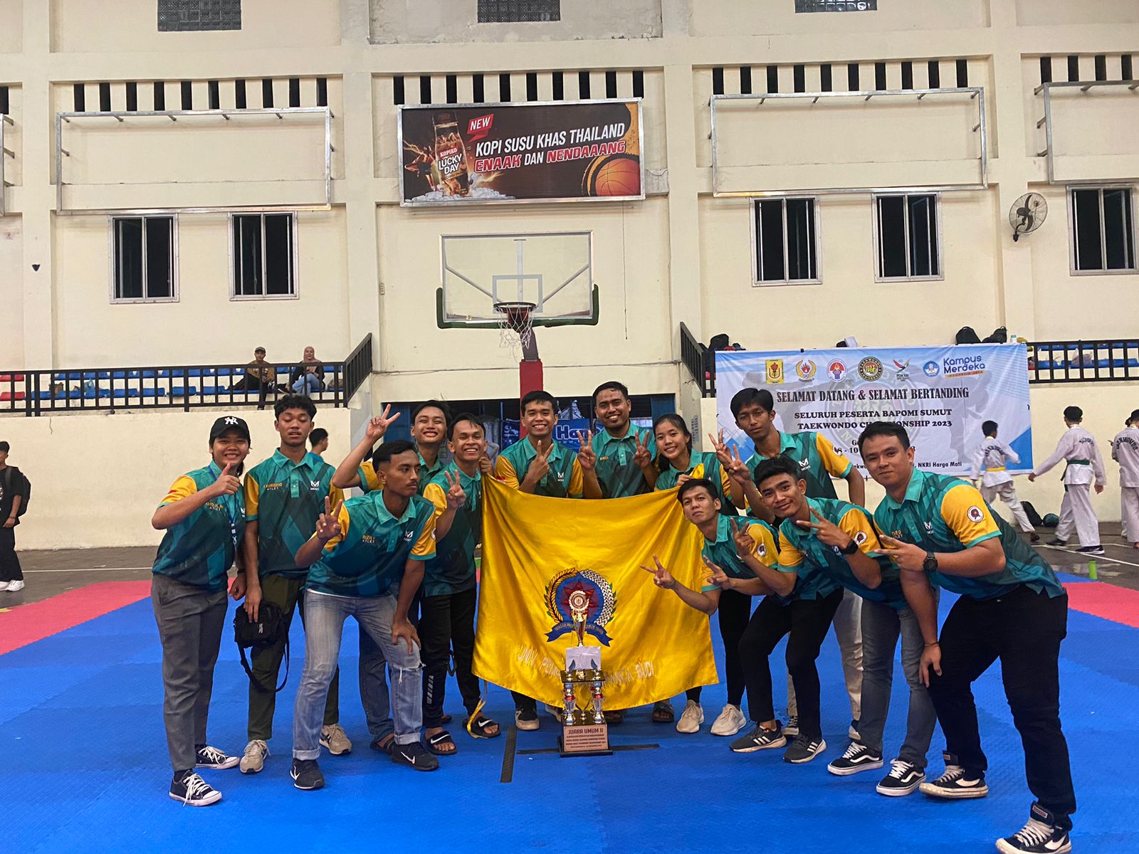 UPM Teakwondo Panca Budi Raih Juara Umum ke-2 Piala BAPOMI Mahasiswa Sumut