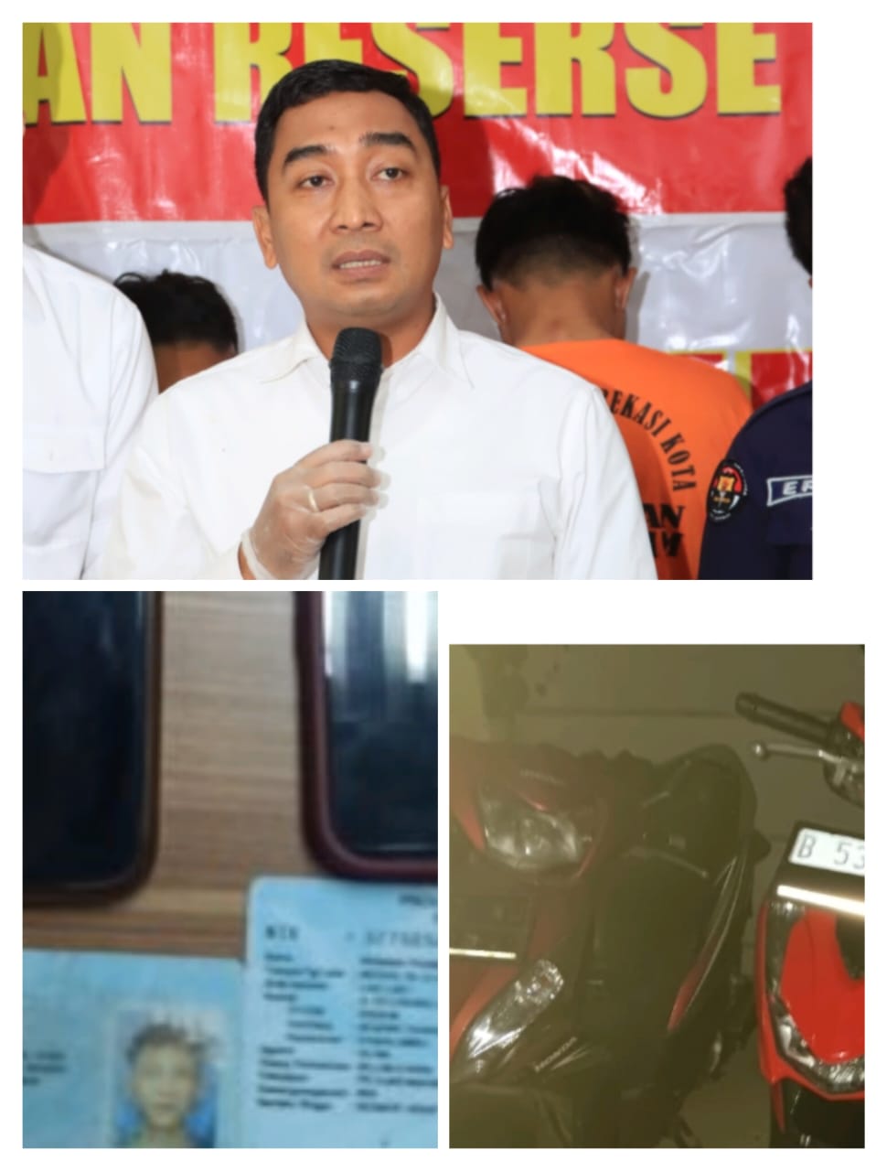 Kasat Reskrim Metro Bekasi Kota Kompol Dr. M. Firdaus, S.H, M.H Ungkap Kasus Pencurian Sepeda Motor