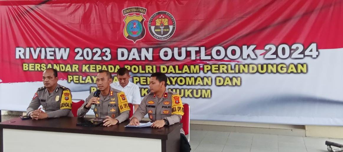 Kapolres Sergai Paparkan Data Peningkatan Laka Lantas Tahun 2023