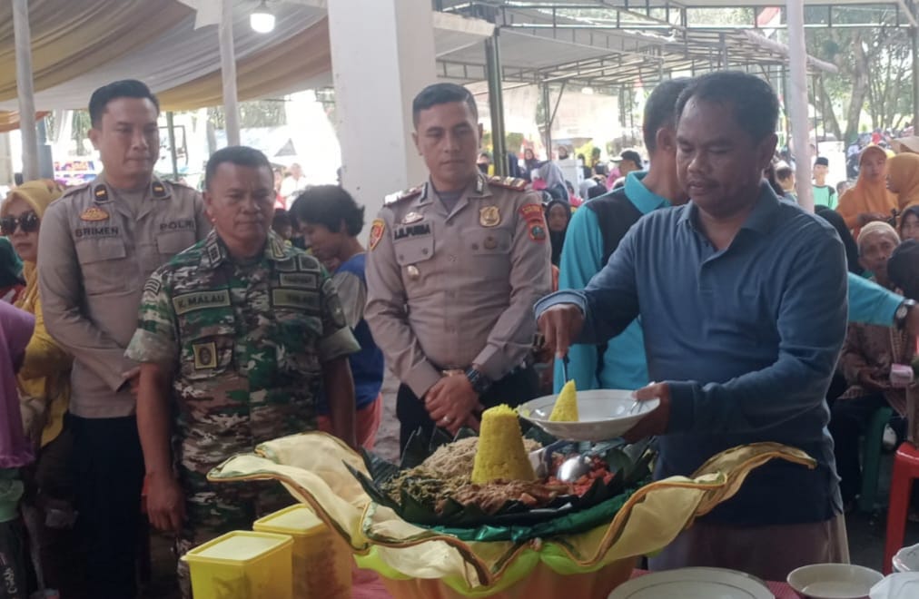 Kapolsek Kotarih Hadiri HUT Kecamatan Bintang Bayu ke-17 Ajak Masyarakat Untuk Wujudkan Kondusifitas Pemilu Damai