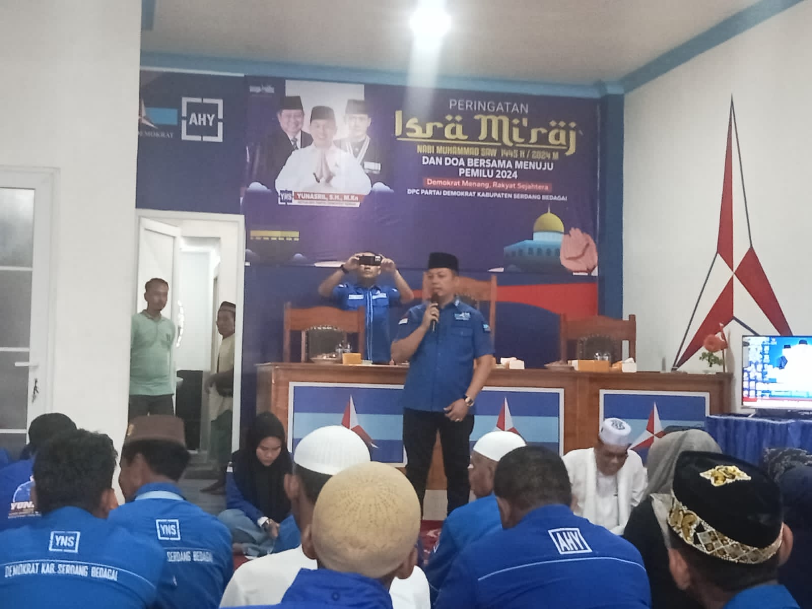 DPC Partai Demokrat Sergai Adakan Peringatan Isra Mi’raj dan Doa Bersama Menuju Pemilu 2024